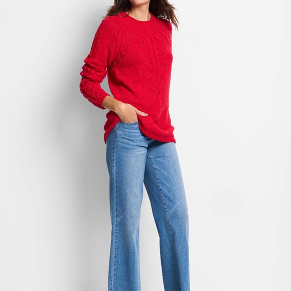 NEW Nic + Zoe FEMME CABLE SWEATER - size XXL - Picture 4 of 6